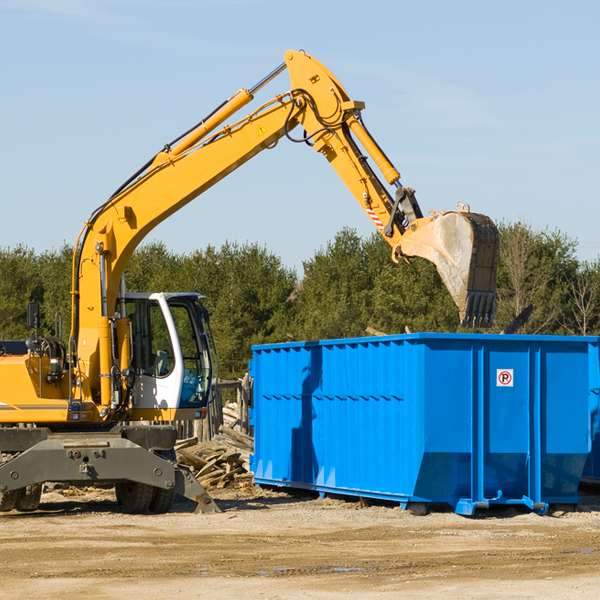 can i choose the location where the residential dumpster will be placed in Chippewa MI